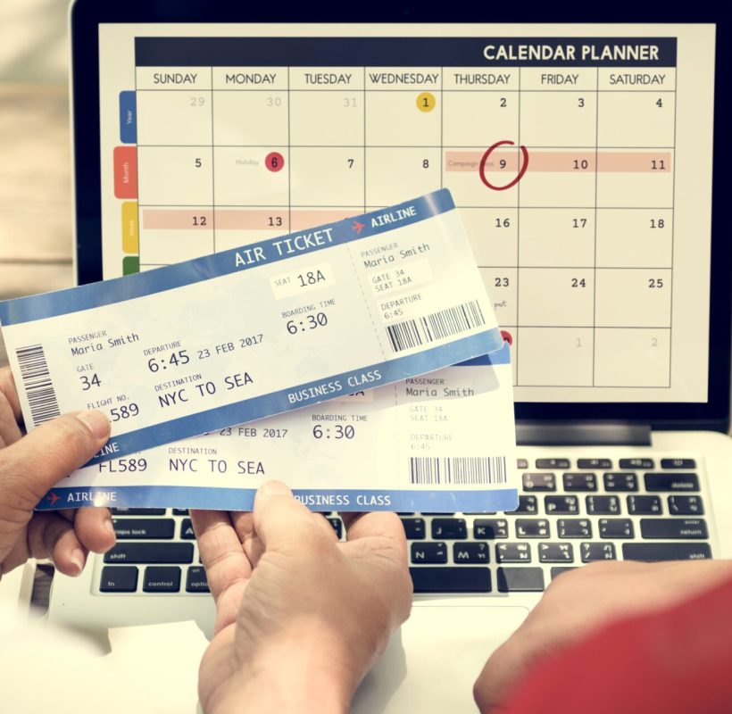 Indian Couple Planning Trip Concept